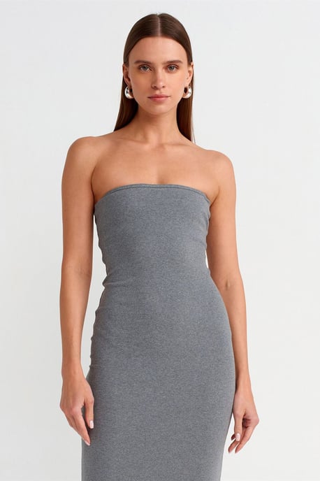Trägerloses Bodycon-Midikleid - Image 3