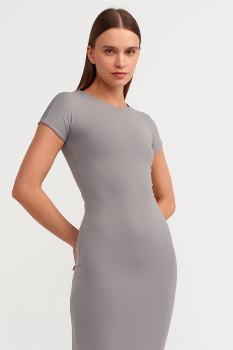Damen Bodycon Midi Kleid - Image 3