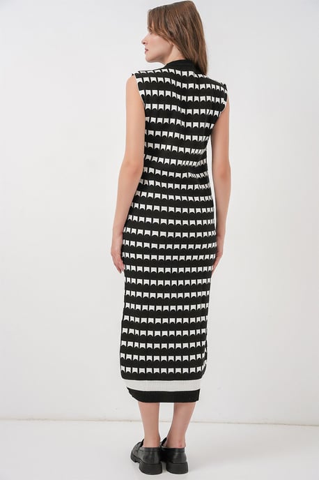 Musterstrick Midi Kleid - Image 5