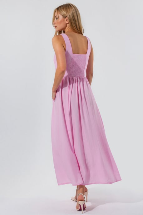 Kombinierbares Midi-Kleid mit quadratischem Kragen - Image 3