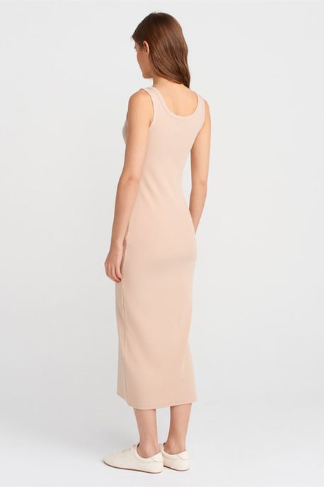 Ripp-midi-Kleid mit Knöpfen - Image 2