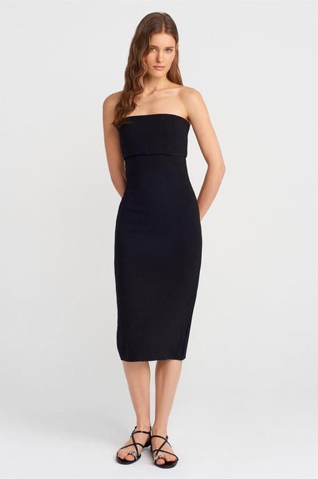 Trägerloses Bodycon-Midikleid - Image 1