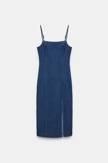 Damen ärmelloses Bodycon Midi Jeanskleid - Image 5