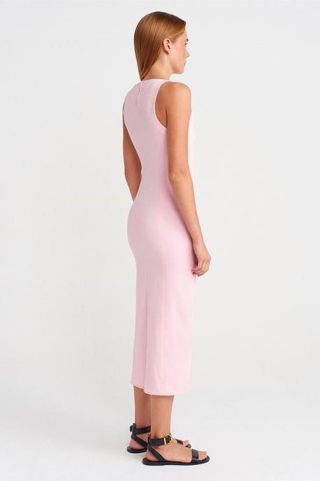 Ärmelloses Midi Bodycon Kleid mit Schlitz - Image 2