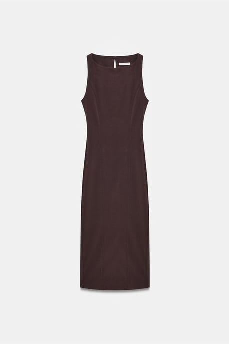 Ärmelloses Midi Bodycon Kleid mit Schlitz - Image 5