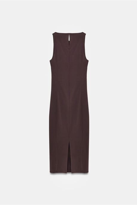 Ärmelloses Midi Bodycon Kleid mit Schlitz - Image 6