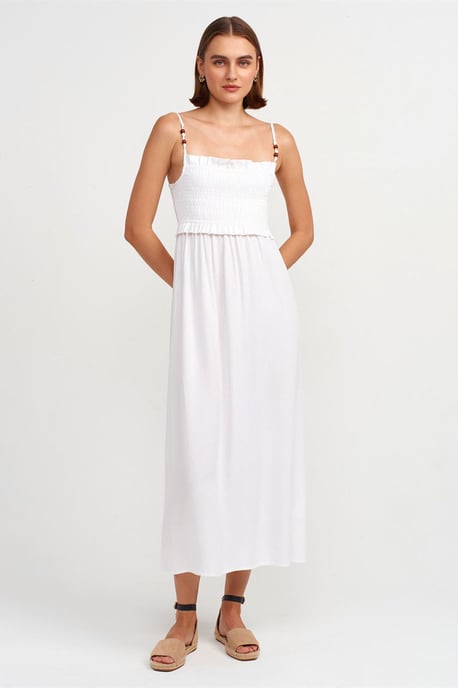 Ärmelloses A-Linien-Midikleid mit quadratischem Ausschnitt - Image 1