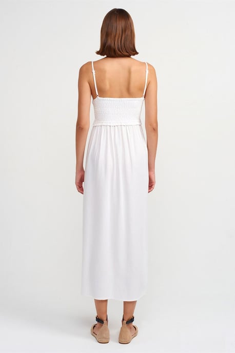 Ärmelloses A-Linien-Midikleid mit quadratischem Ausschnitt - Image 2