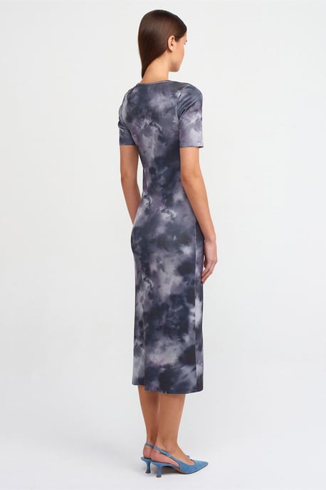 Tie-Dye Bodycon Midi-Kleid - Image 2