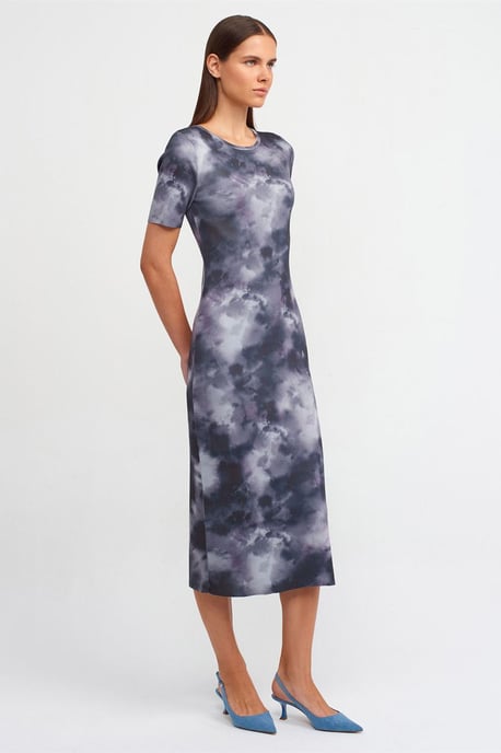 Tie-Dye Bodycon Midi-Kleid - Image 3
