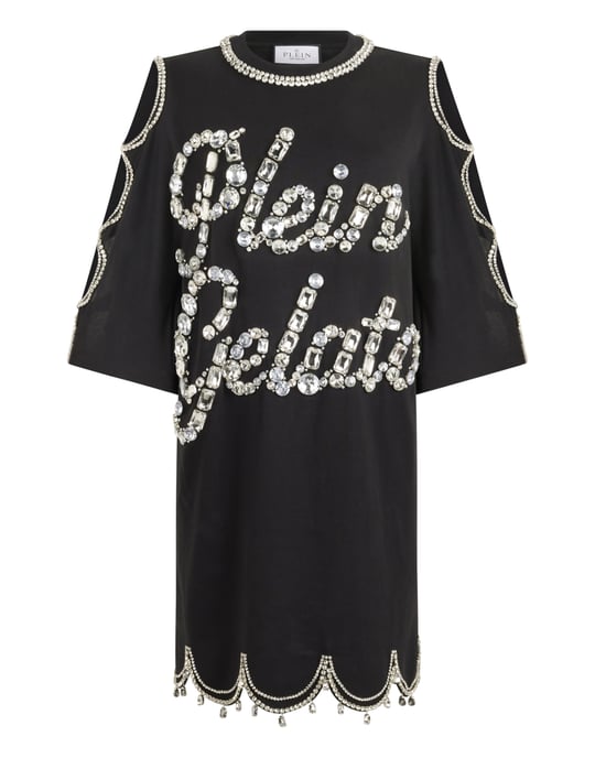 Mini T-Shirt Dress Crystal Waves - Image 1