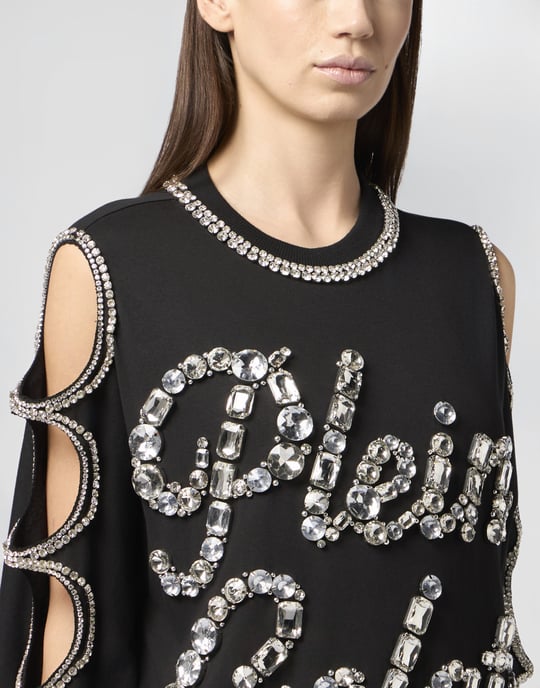 Mini T-Shirt Dress Crystal Waves - Image 3