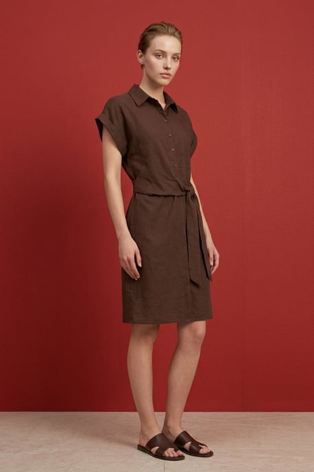 Baumwoll-Popeline Mini-Hemdkleid - Image 2