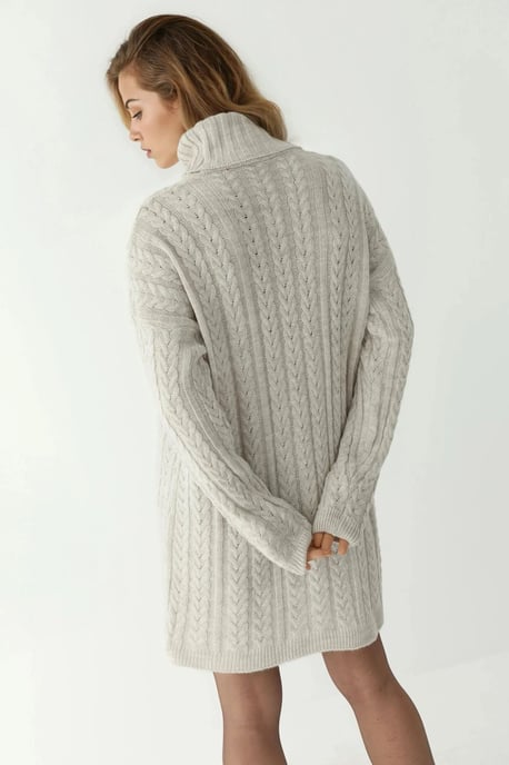 Strickkleid mit Kabelmuster - Image 2