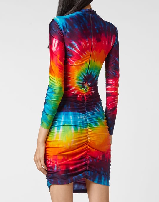 Philipp Plein Kurzes Kleid mit Tie-Dye-Muster - Mehrfarbig - Image 5