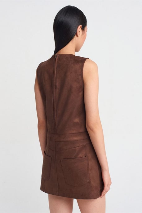 Ärmelloses Kunstleder-Minikleid - Image 2