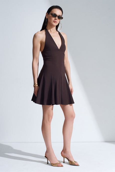 Halter-Neck Skater-Minikleid - Image 1