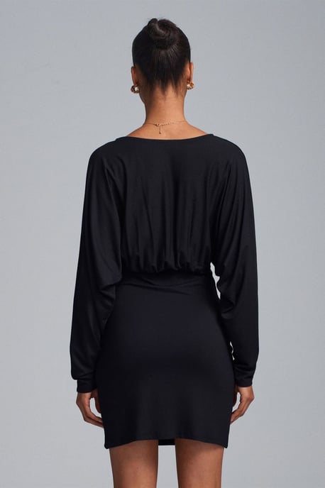 Bodycon-Mini Kleid mit Drapierung - Image 2
