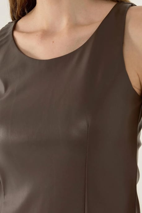 Kunstleder Mini Kleid - Image 5