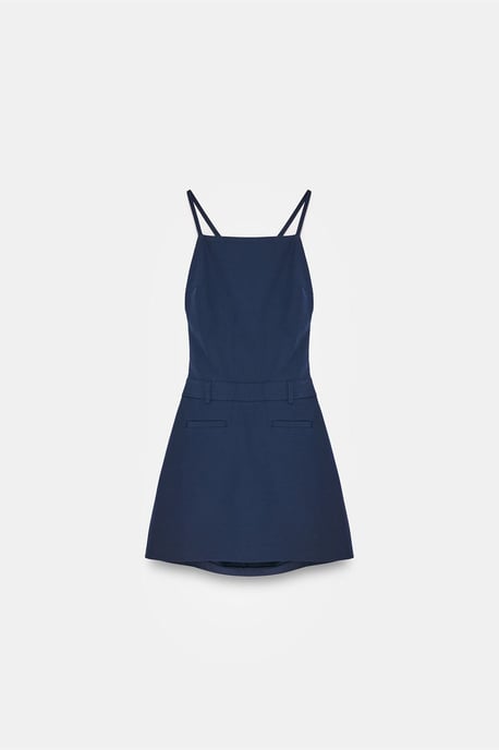 Tailliertes Minikleid mit Quadrat-Ausschnitt und Cut-Out-Details - Image 5