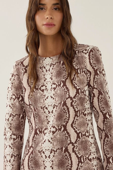 Muster Mini-Kleid - Image 2