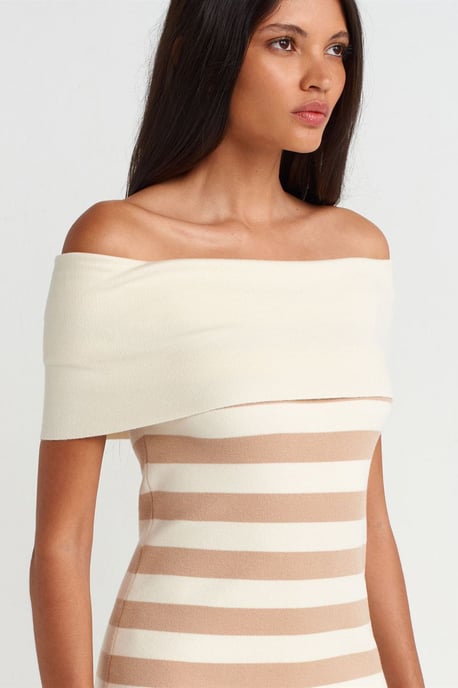 Gestreiftes Ripp-Minikleid - Image 3