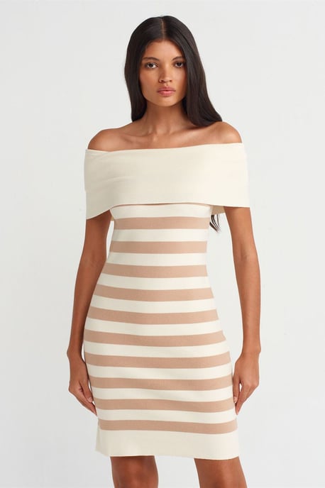 Gestreiftes Ripp-Minikleid - Image 4