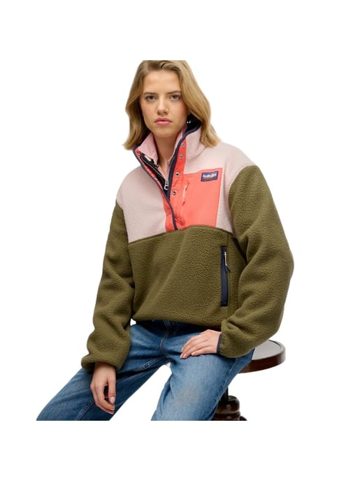 Superdry Damen-Fleecejacke mit Farbblockmuster - Image 2