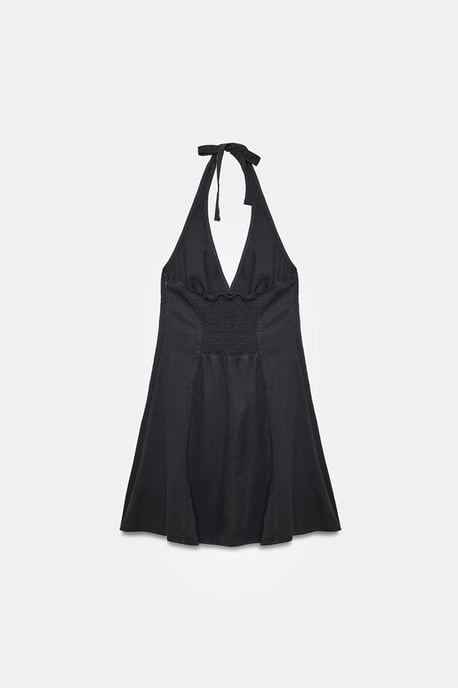 Halter Neck A-Linien Mini-Kleid - Image 6