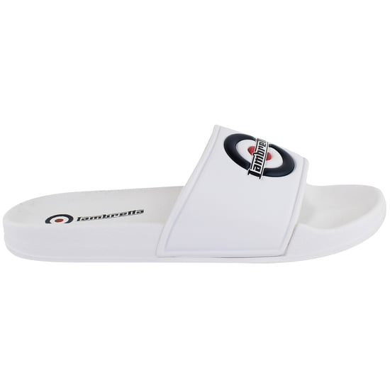 Lambretta Pace Mens White Sliders - Image 2