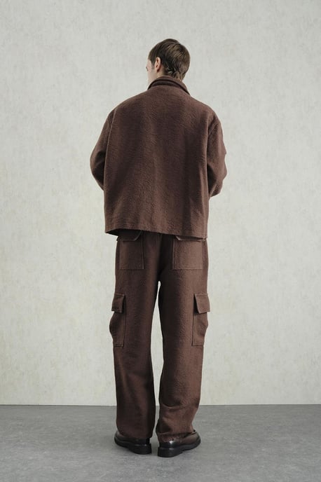 Strukturierte Jacquard-Baumwolljacke - Image 4