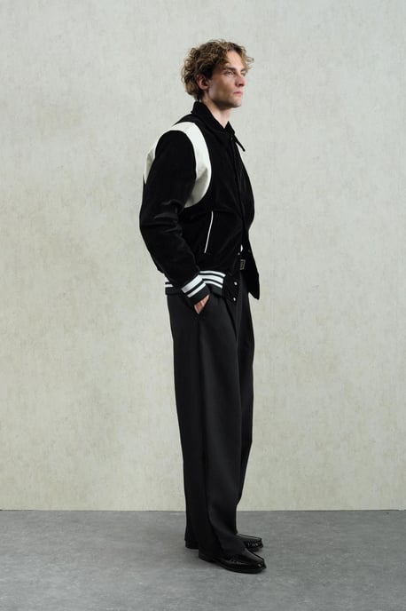 Giesto Farbblockierte Samtjacke - Schwarz - Image 5