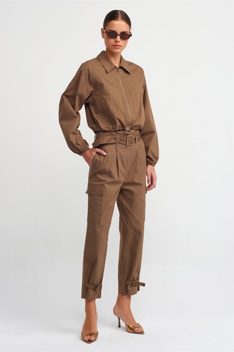 Damen Baumwoll-Popeline Zip-Jacke - Image 3