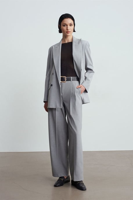 Damen Crepe Blazerjacke - Image 4