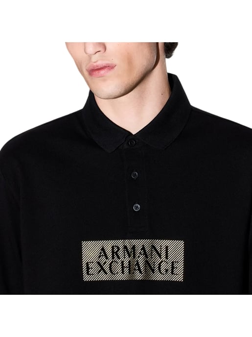 Armani Exchange Herren-Polohemd mit Aufnäher - Image 3