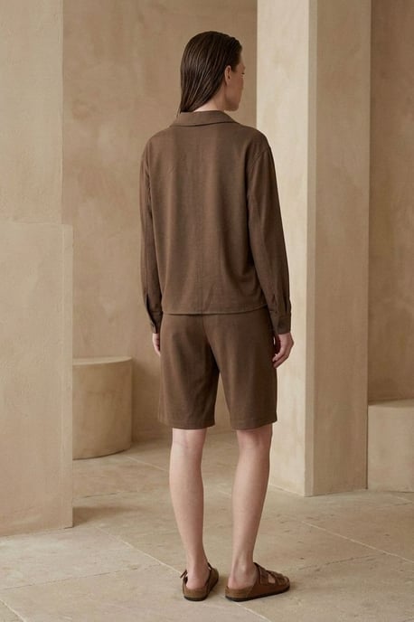Baumwoll-Popeline-Hemd und Shorts Set - Image 5