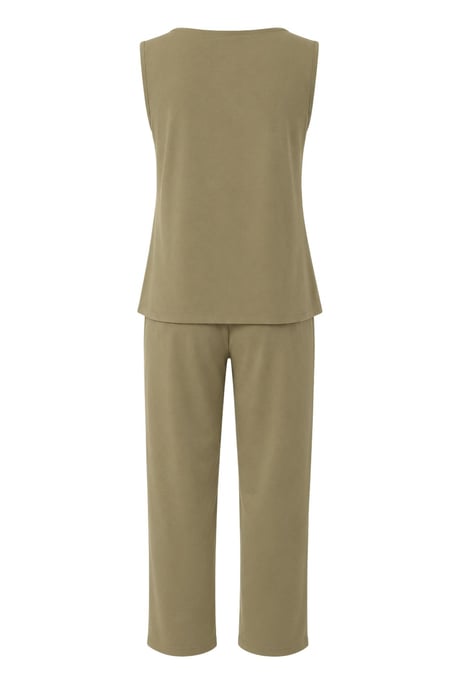 Ärmelloses Vest und weit geschnittene Hosen Set - Image 2