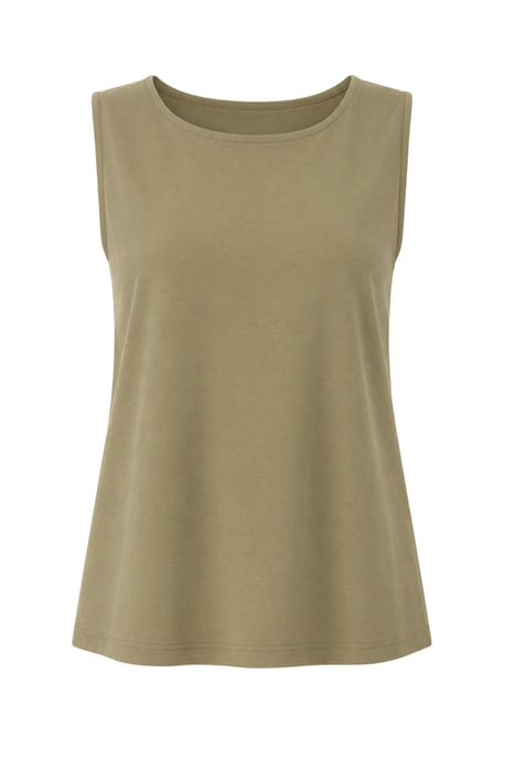 Ärmelloses Vest und weit geschnittene Hosen Set - Image 3