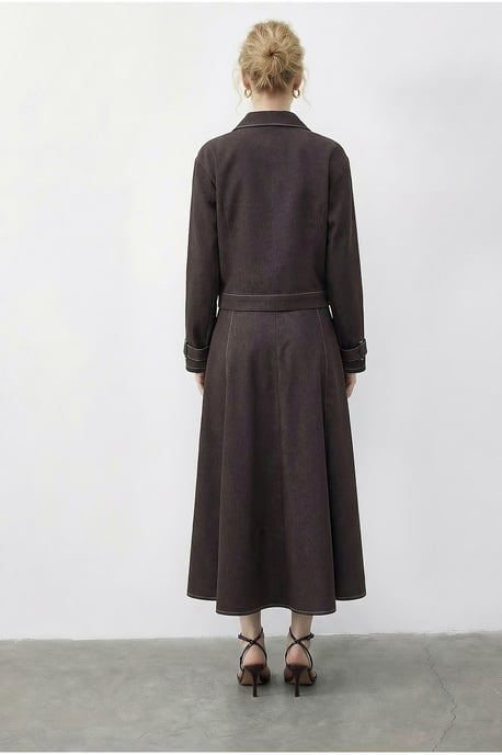 Jeansjacke und weit geschnittene Hose Set - Image 5
