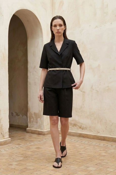Gurtjacke und weite Hosen-Set - Image 4
