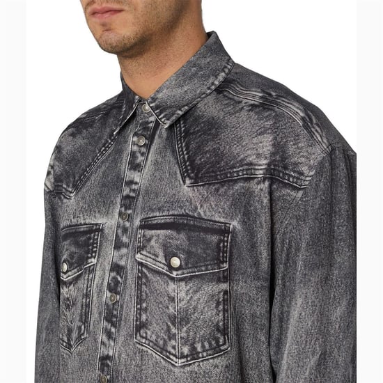 Diesel - "Gils" Hemd für Herren, Denim (Schwarz/Grau) - Image 4