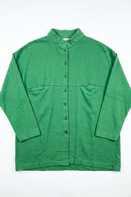 Oversized Leinenmischung Langarmhemd - Image 3