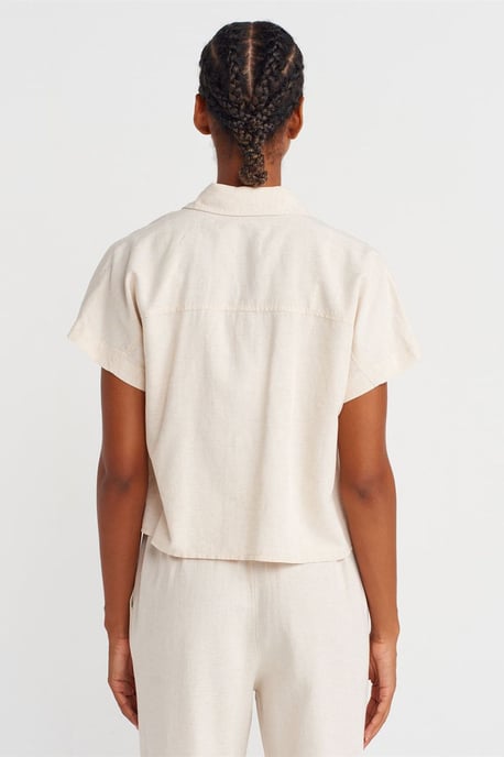 Oversized Crop Shirt - Image 2