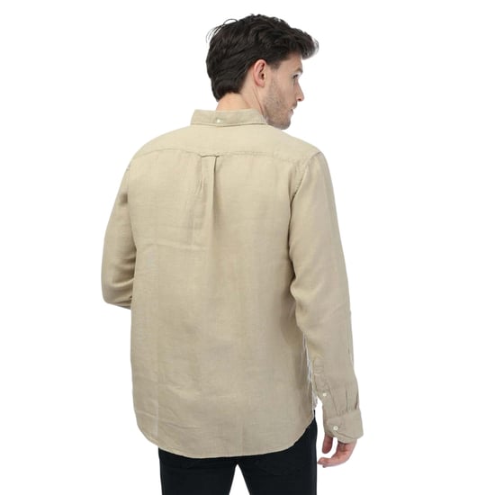 Gant - Hemd für Herren, Stückgefärbt, Leinen, Regulär (Beige) - Image 2