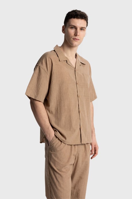 Herren Relaxed Fit Kurzarmhemd - Image 2