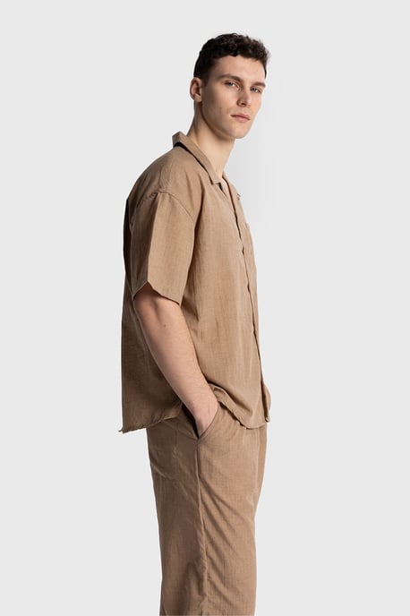 Herren Relaxed Fit Kurzarmhemd - Image 3
