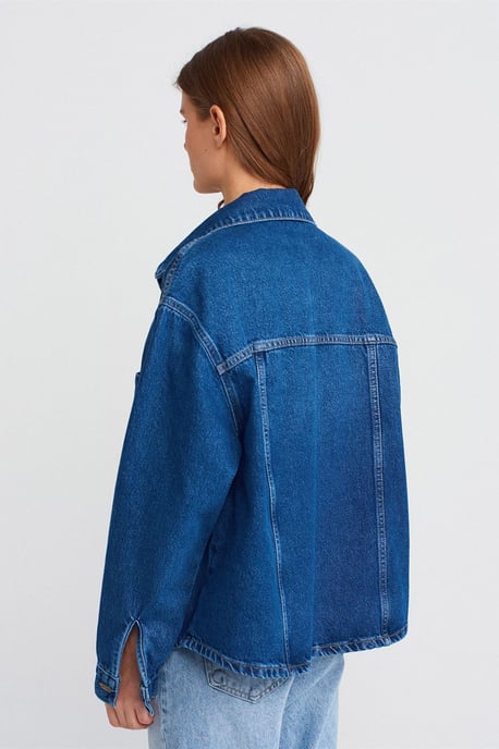 Oversized Baumwoll-Denim-Hemd - Image 2