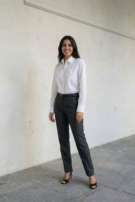 Langes Baumwollshirt mit Struktur - Image 3
