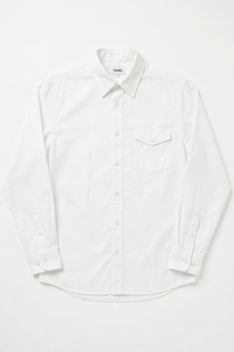 Langes Baumwollshirt mit Struktur - Image 6