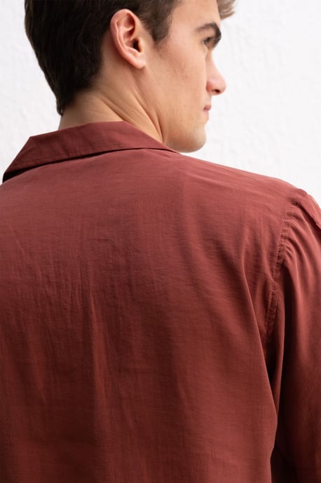 Herren Kurzarmhemd mit offenem Kragen - Image 5